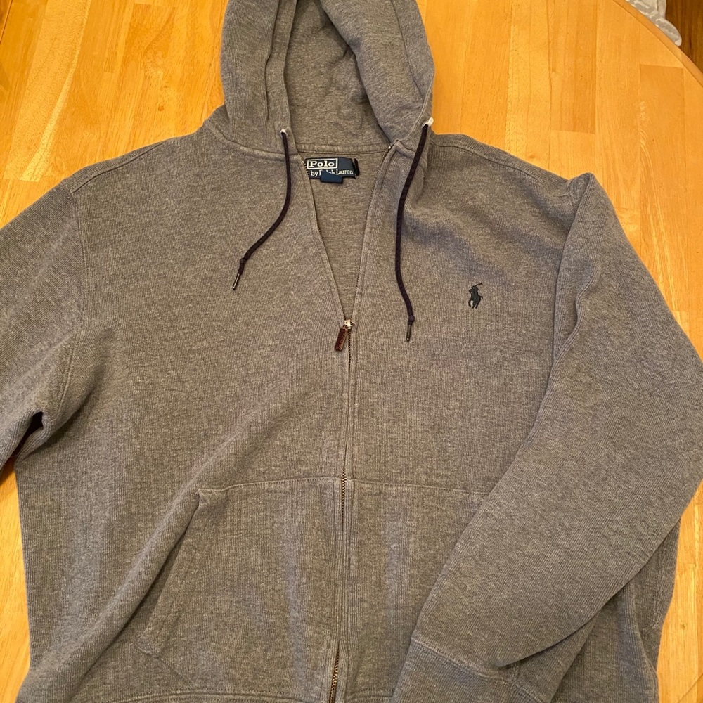 Men’s polo zip up hoodie